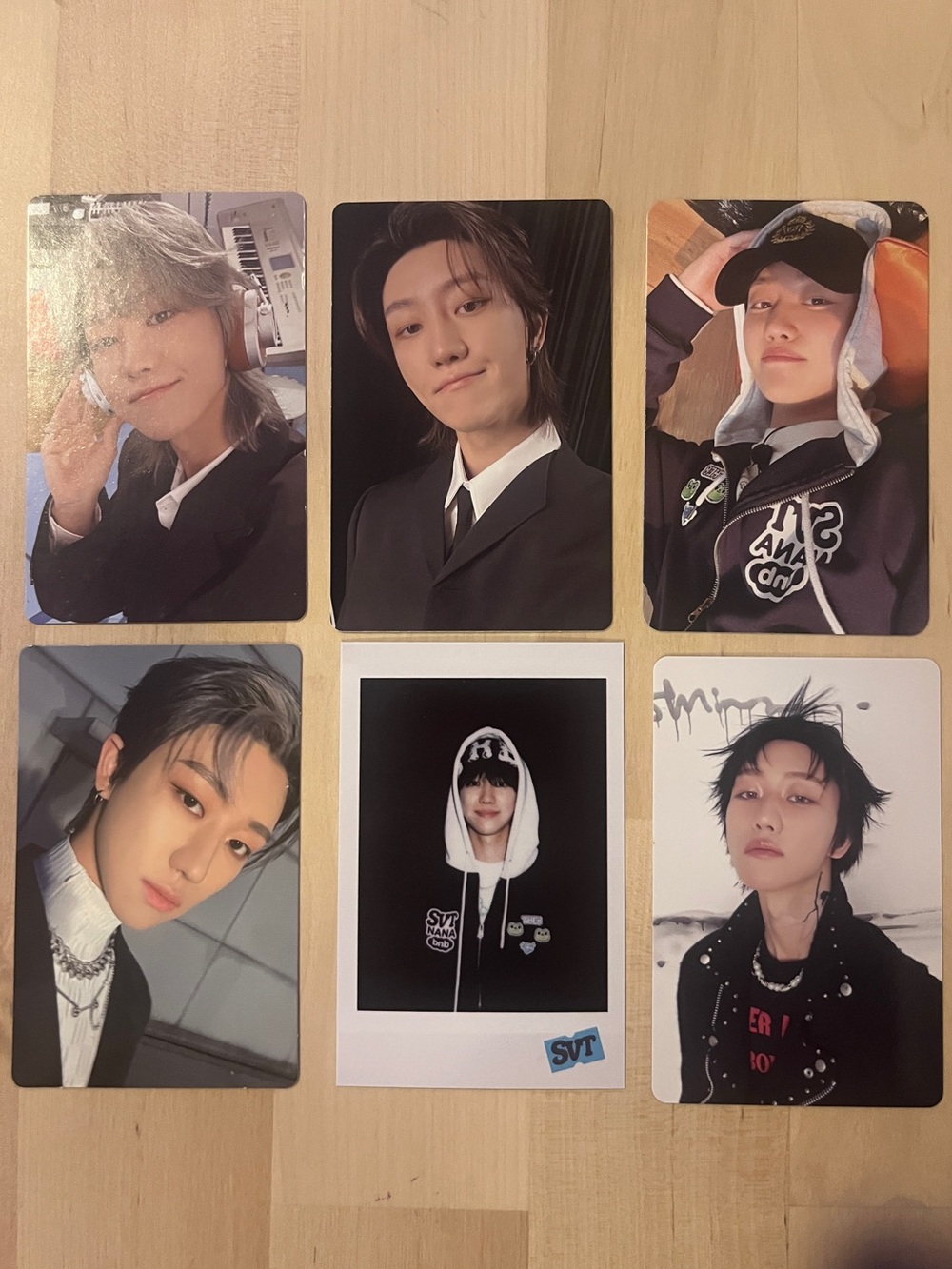 Set of 6 OFFICIAL The8 of Seventeen photocards (set # 1) Xu Minghao